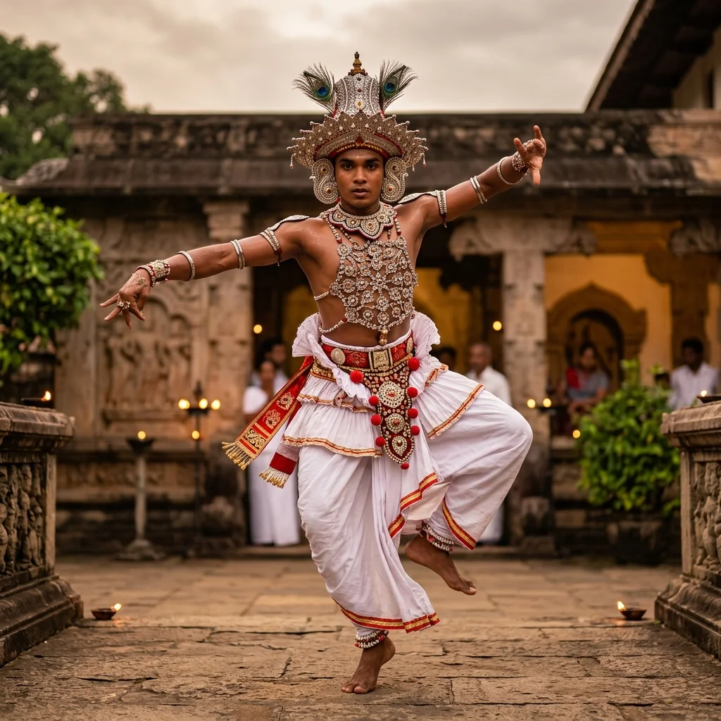 Traditional Sri Lankan dancer